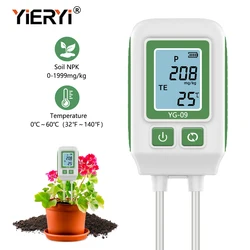 Yieryi Boden npk Analysator Meter 0-1999 mg/kg Doppeln adel Stickstoff Phosphor Kalium Detektor Fruchtbarkeit tester für Garten farm