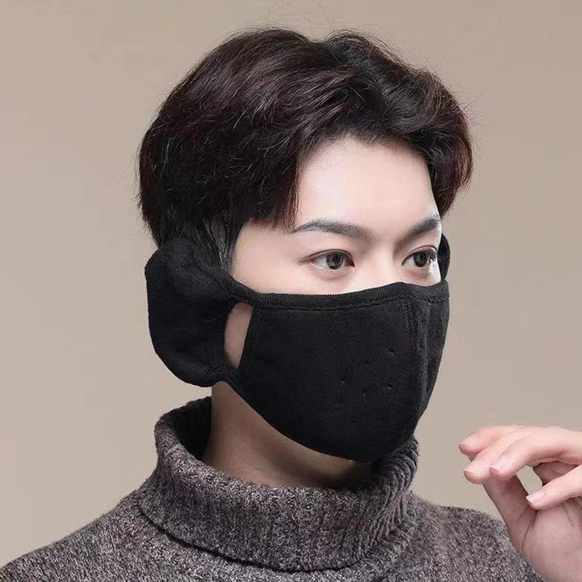 

Зимняя термомаска, наушники, однотонная нейтральная морозостойкая маска, маска для езды на велосипеде, пешего туризма, катания на лыжах, мужские и женские беруши