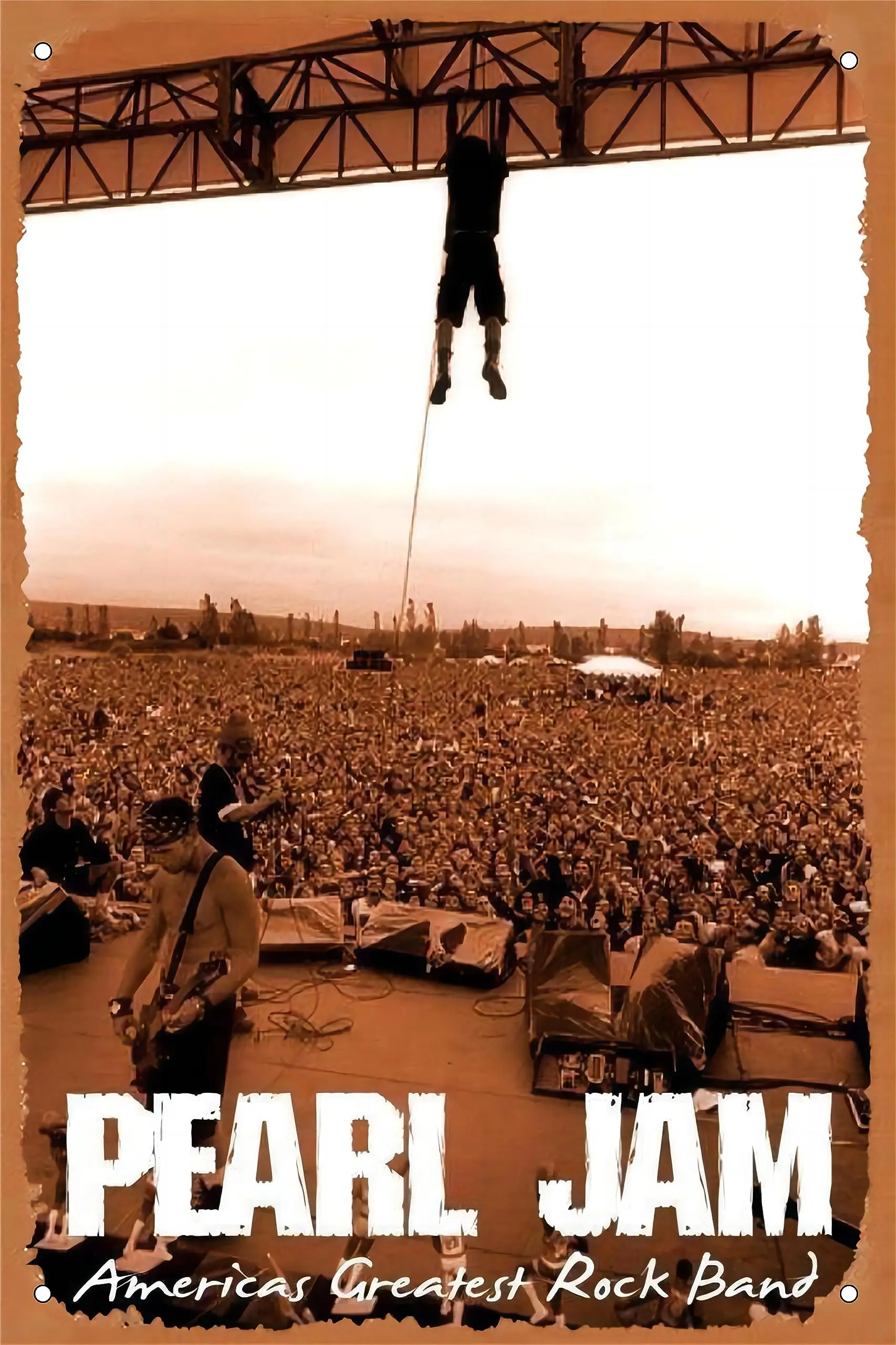 Music Rock Band Metal Tin Sign Poster Vintage Art Wall Decor 12 x 8 inch