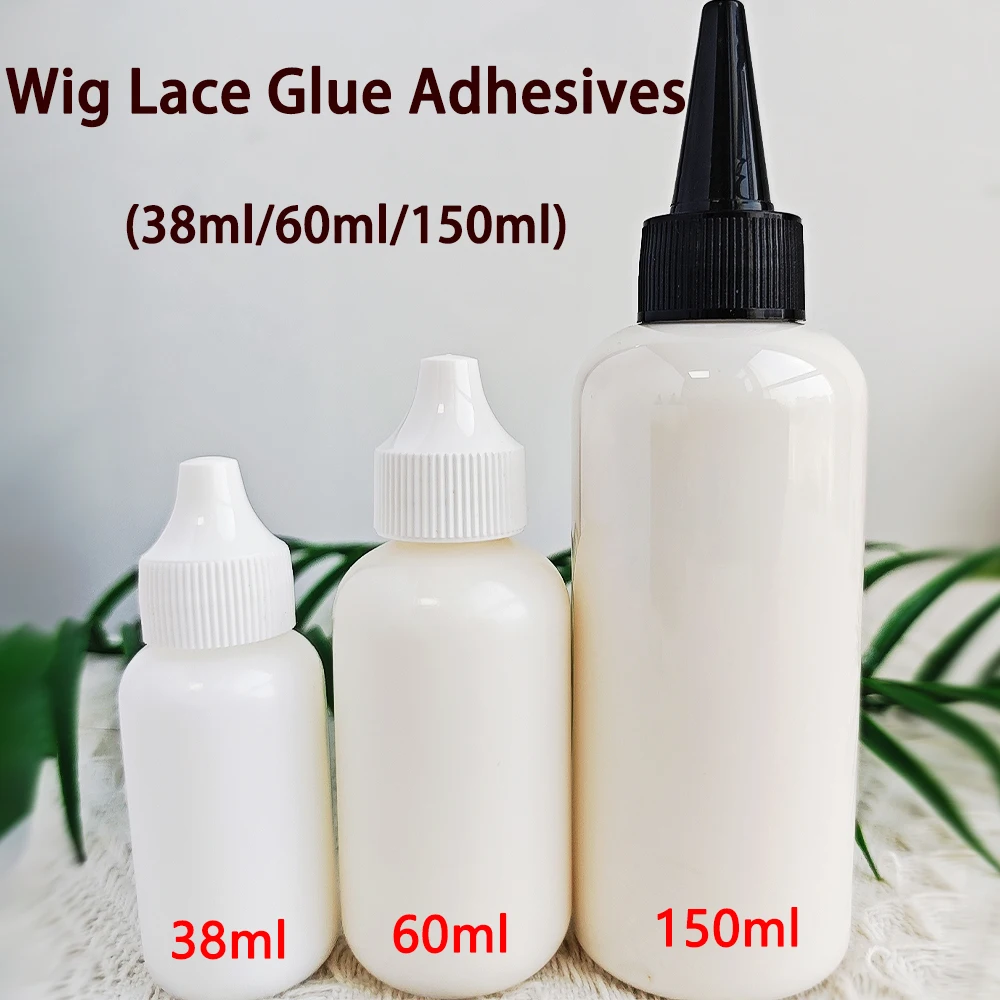 Super Strong Bond Glue for Wig Waterproof Wig Adhesive 38/60/150ml Invisible Hold for Lace Wigs Toupees Front Lace Wig Glue