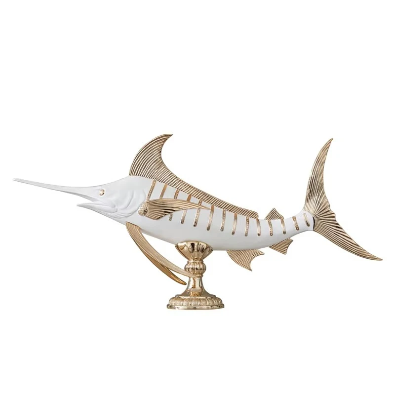 Arts and Crafts Large Handmade Outdoor Sculptures Marlin Fish Swordfish Sculpture