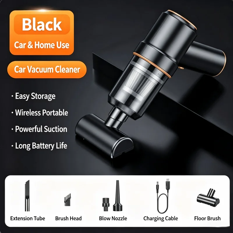 2in1 6500PA Car Vacuum Cleaner Mini Hand held Portable Wireless Cleaner for Home Appliance Powerful Cleaning Machine Car Cleaner