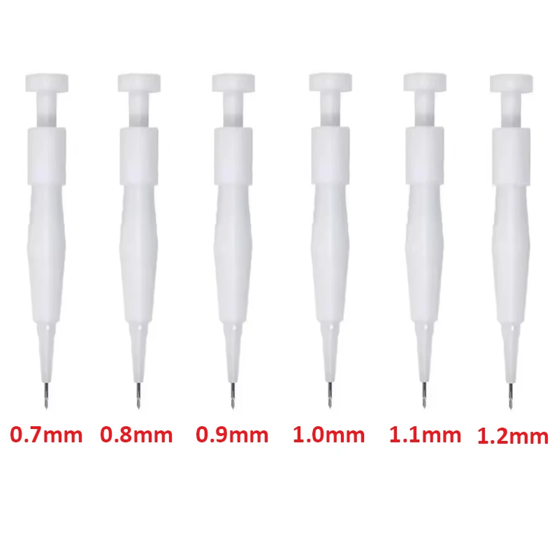 0.7mm-1.2mm Hair Follicle Implanting Pen, Plastic Hair Transplant Pen, Hair Transplant Tool Accessories 1/5/10pcs