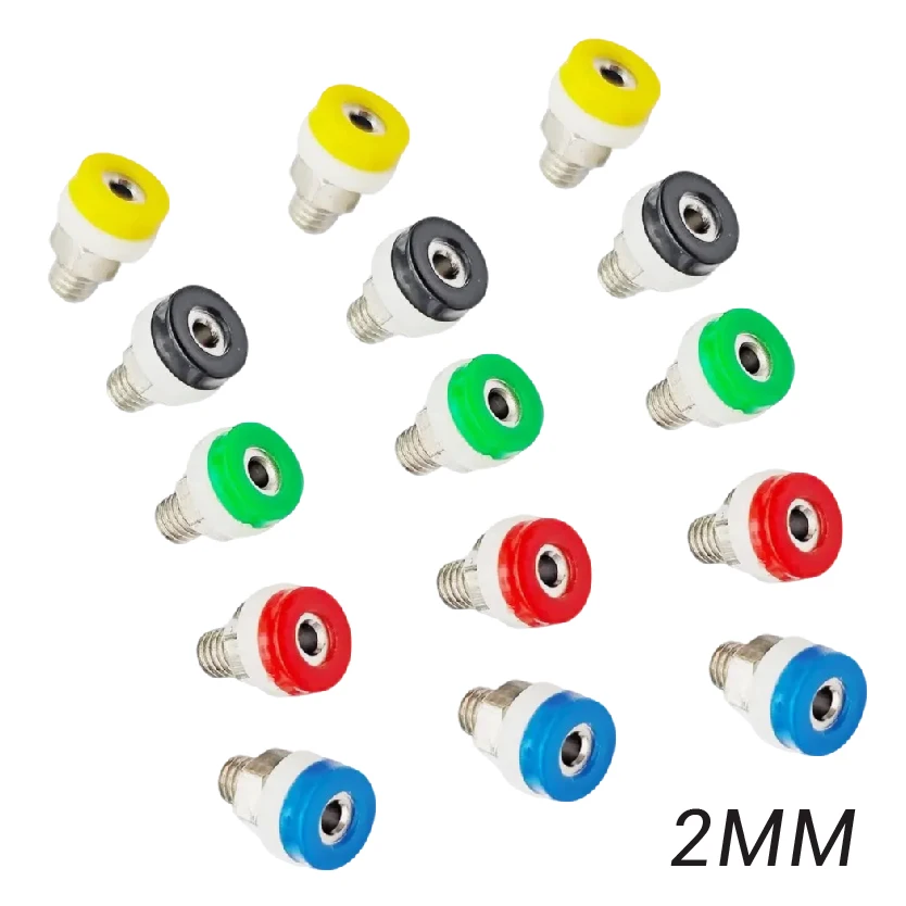 2MM Banana Socket Binding Post Panel Mount Test Point Terminal with Nut