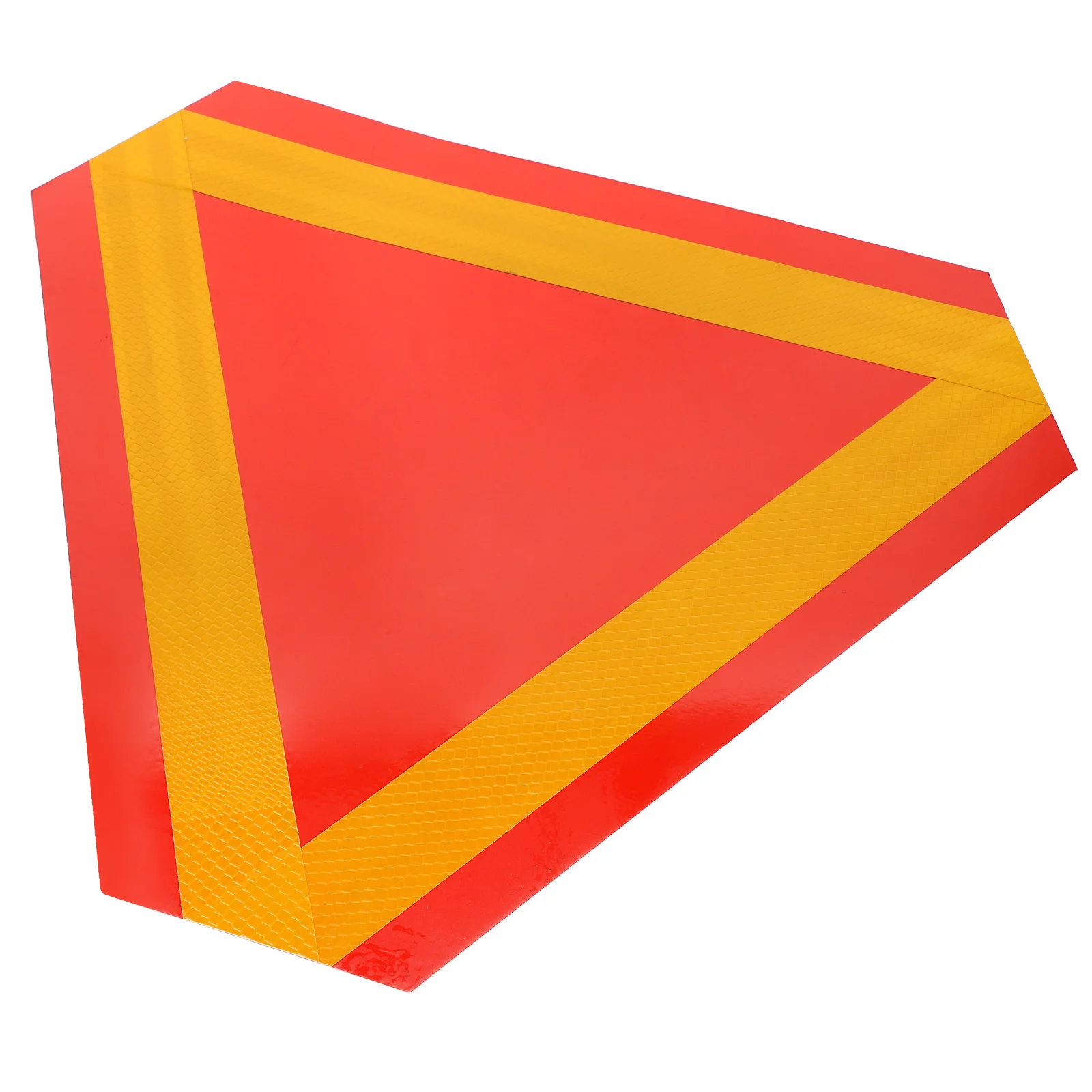 Vehicle Reflective Tailgate Triangle Sign Car Reflectors Slow Move Cars Stickers Accessories Auto Aluminum Moving Office