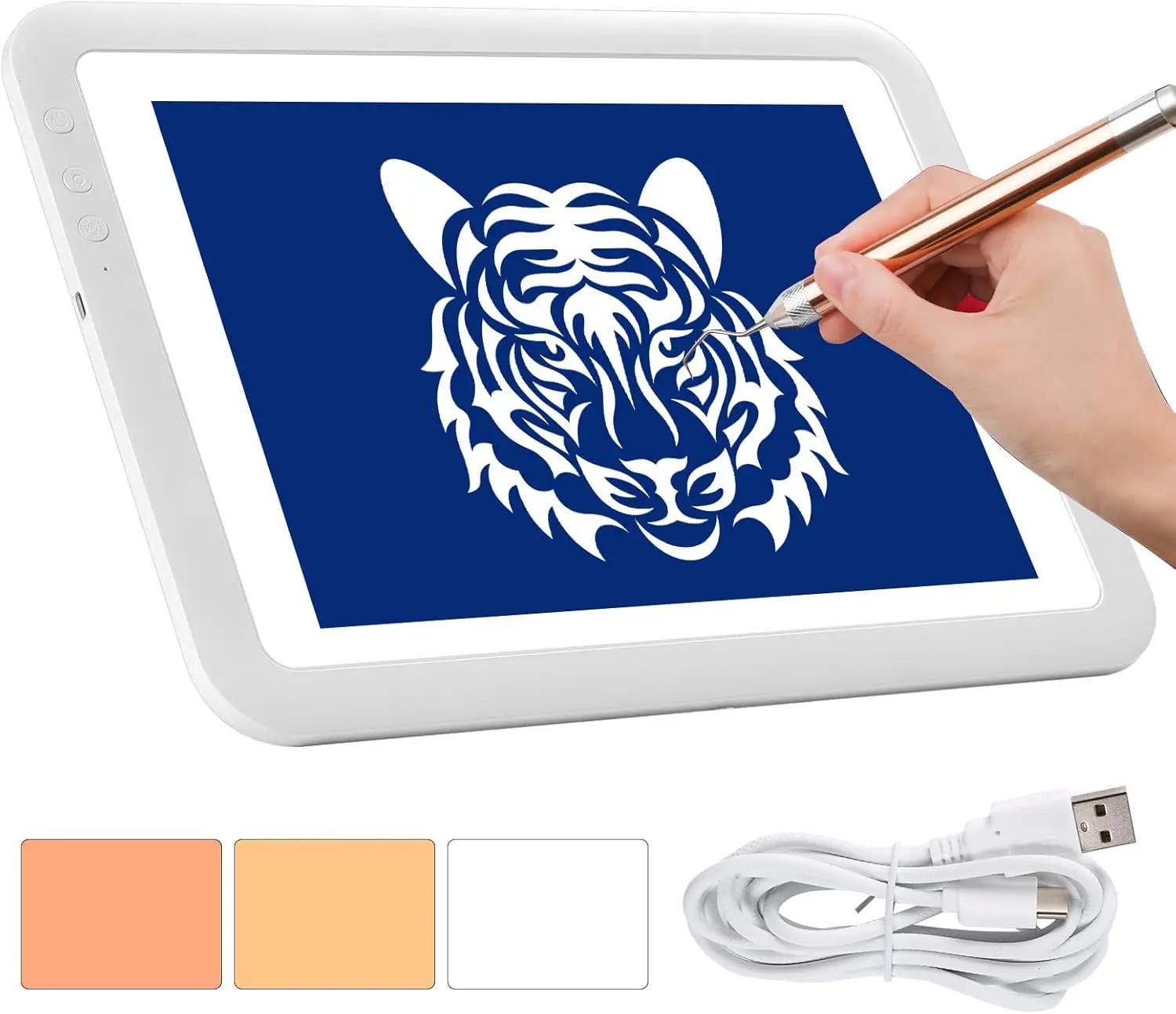 

Rechargeable LED Light Box for Tracing, , Ideal for Artists Sketching & Cricut Vinyl.A3 Rechargeable with Bag