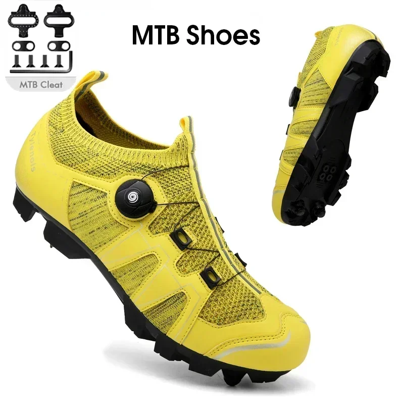 2024MTB Cycling sneaker Shoes Breathable Cleats Road Bike Shoes Racing Speed Sneakers Women Mountain Bicycle Footwear for SPD SL