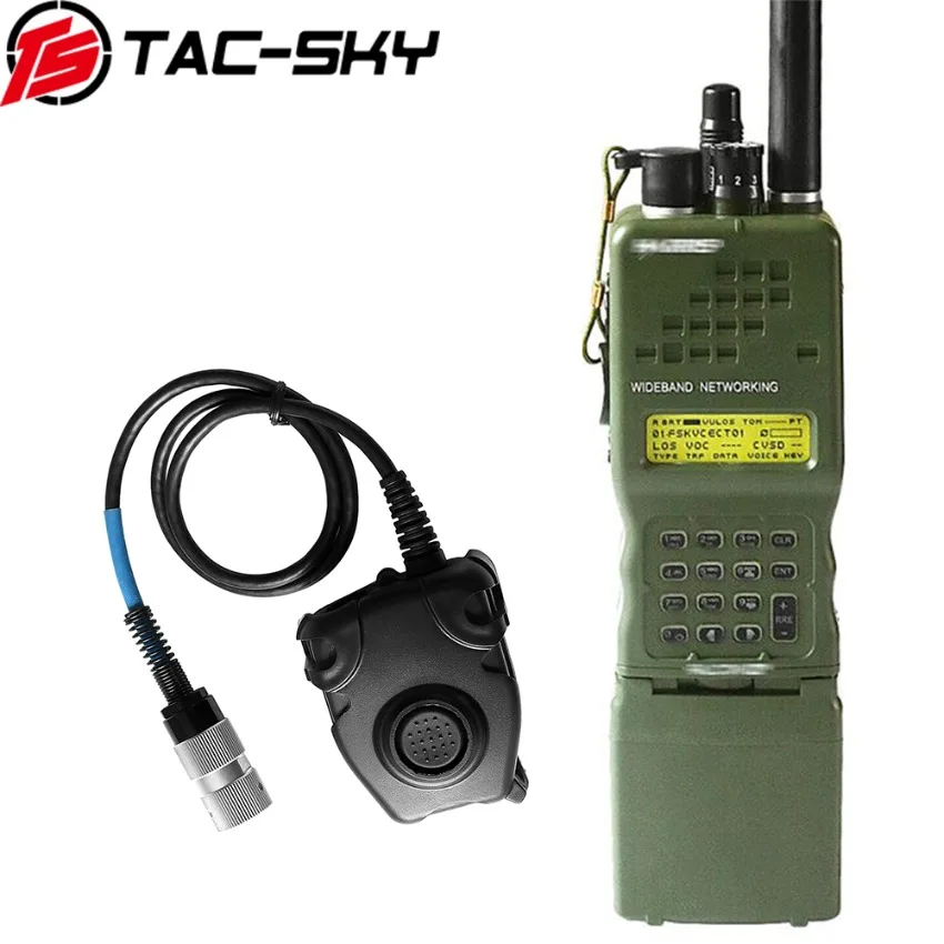 Ts TAC-SKY ptt 6 pin für pelto ptt taktisches headset für ein/prc152 152a militär walkie talkie modell radio militär