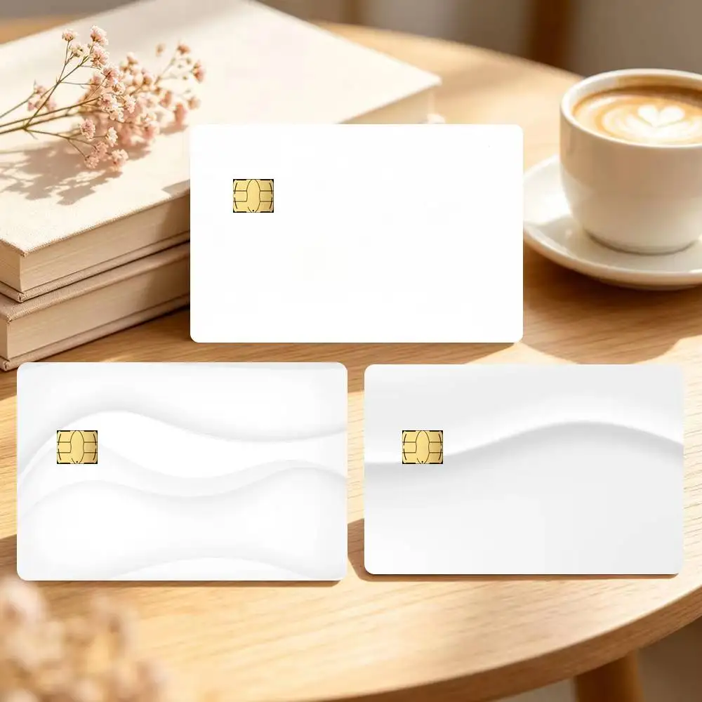 Pure white beauty fun  Spend or Save Funny Shell Ultra Thin No Fade Sticker Cover Film for Debit Credit Card