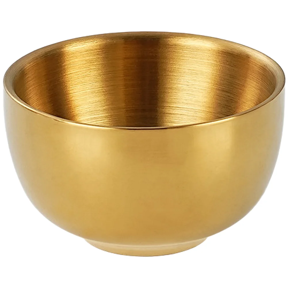 5pcs Stackable Stainless Steel Double Layer Shot Glasses for Sake Serving Home Bar Use 6 x 3 x 3.5cm Steel Gold Option