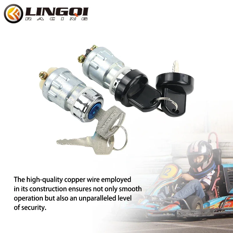 LINGQI سباق بدء مفتاح قفل الإشعال مفتاح مجموعة مولدات الديزل ل 50cc 110cc 125cc 250cc حفرة رباعية الترابية دراجة ATV عربات التي تجرها الدواب