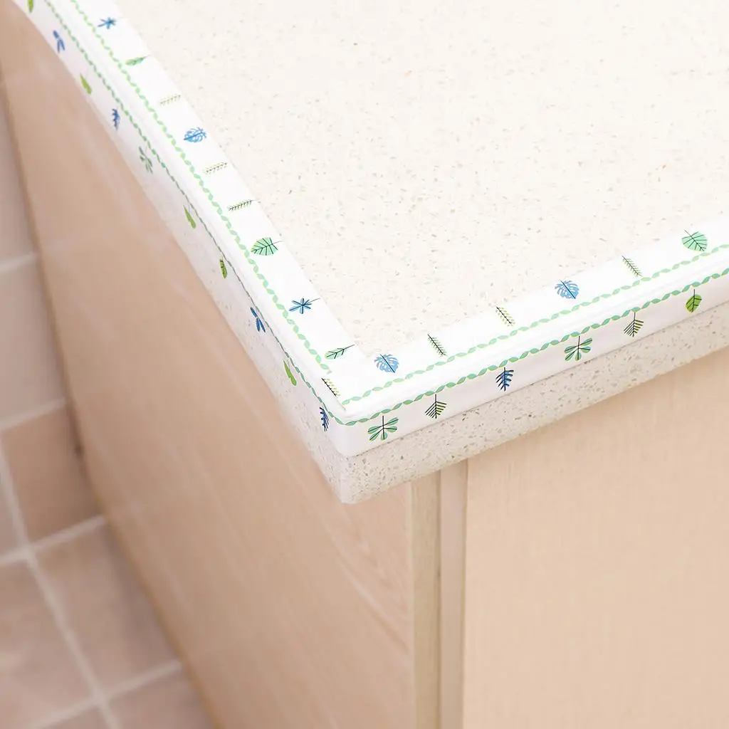 

Bathroom Kitchen Self Adhesive Sealing Tape Marble Design Waterproof Caulk Strip for Wall Tub Floor