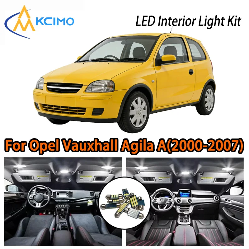 

KCIMO For Opel Vauxhall Agila A(2000-2007) Premium LED Interior Kit - 2 Colors , Quick Installation, Long-Lasting
