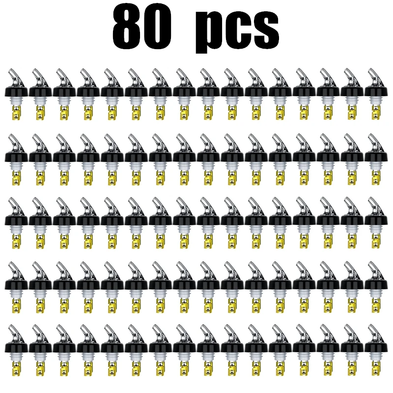 

80 шт., 30 мл, автоматическая мерная бутылка, быстросъемный диспенсер для напитков, вина, коктейлей, барная посуда, наливной вина