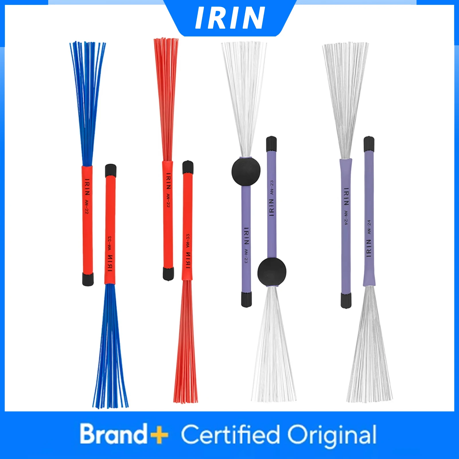 

IRIN 5 пар профессиональных выдвижных щеток для кахона, аксессуары для ударных инструментов