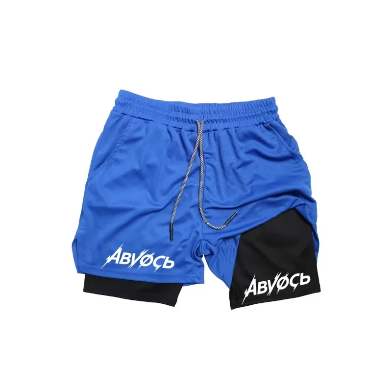 Men's Quick Dry 2-in-1 Shorts Double Layer All Towel Sports Casual Daily Wear Gym Running Hip-hop Fashion Versatile Loose Casual