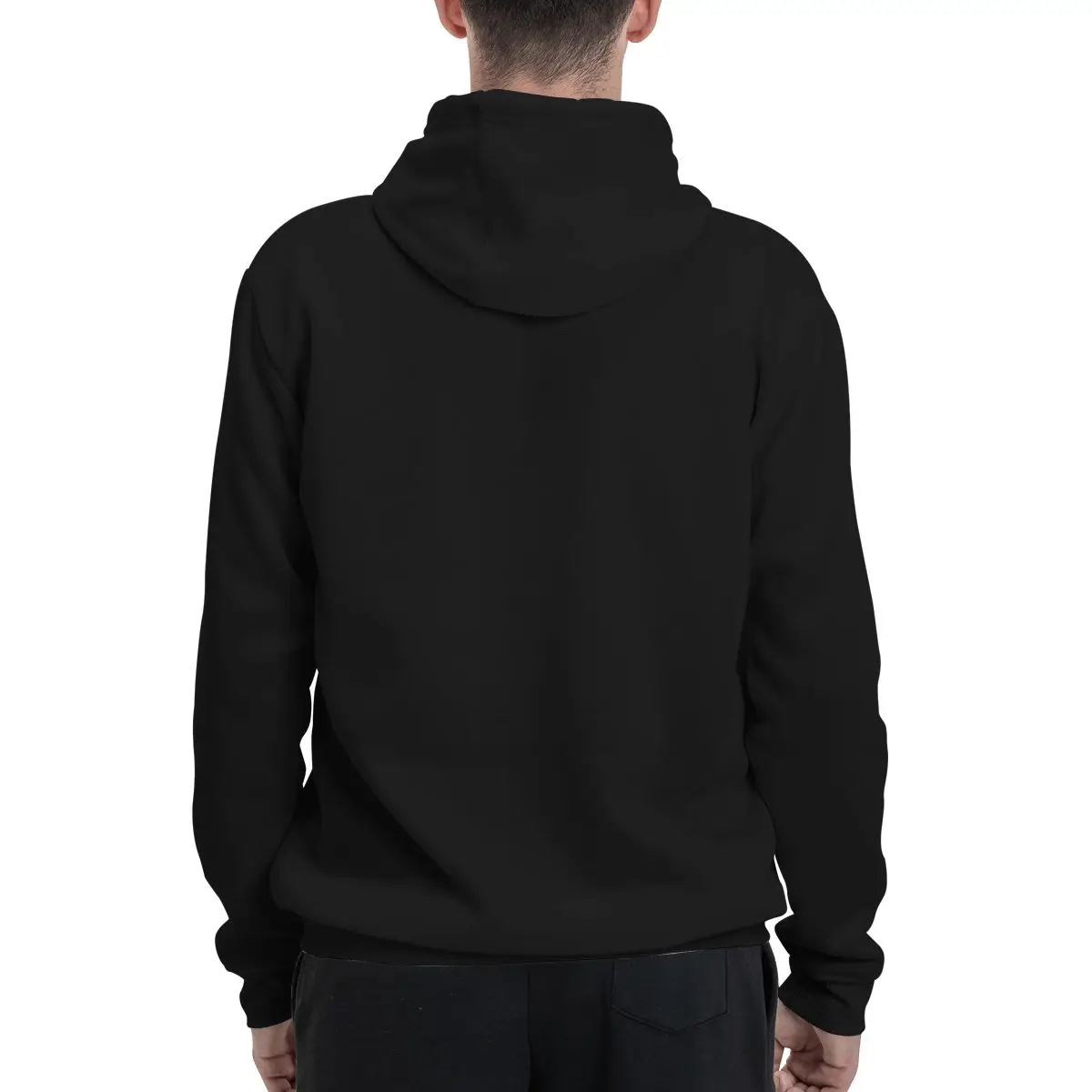 Hoodie de poliéster branco masculino, moletom quente, dif cores tamanhos, dentro No 9