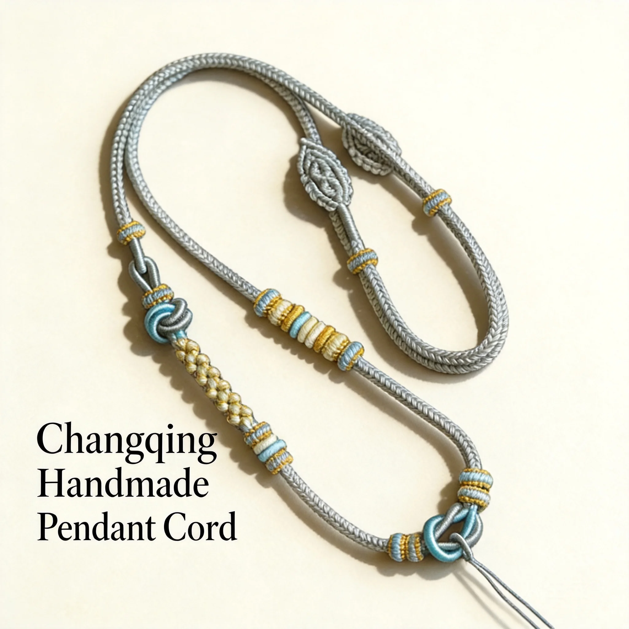 Yno Chinese Style Hand Woven Auspicious Pendant Rope Adjustable Necklace Cord For Jade Amber Gold Peace Buckle Lucky Blessing