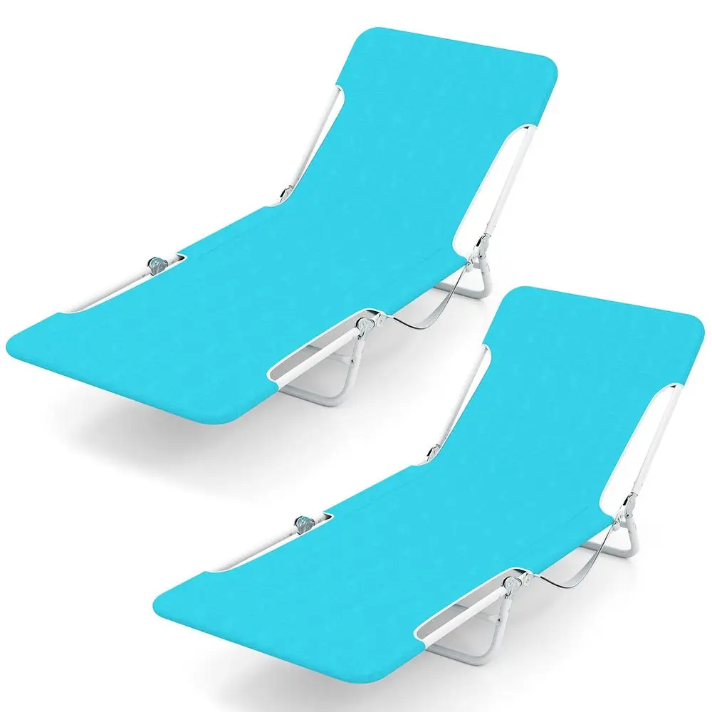 

Шезлонг для загара, 2 складных пляжных кресла с регулируемой спинкой, подставкой для ног, грузоподъемностью 150 кг и плечевым ремнем, портативная конструкция