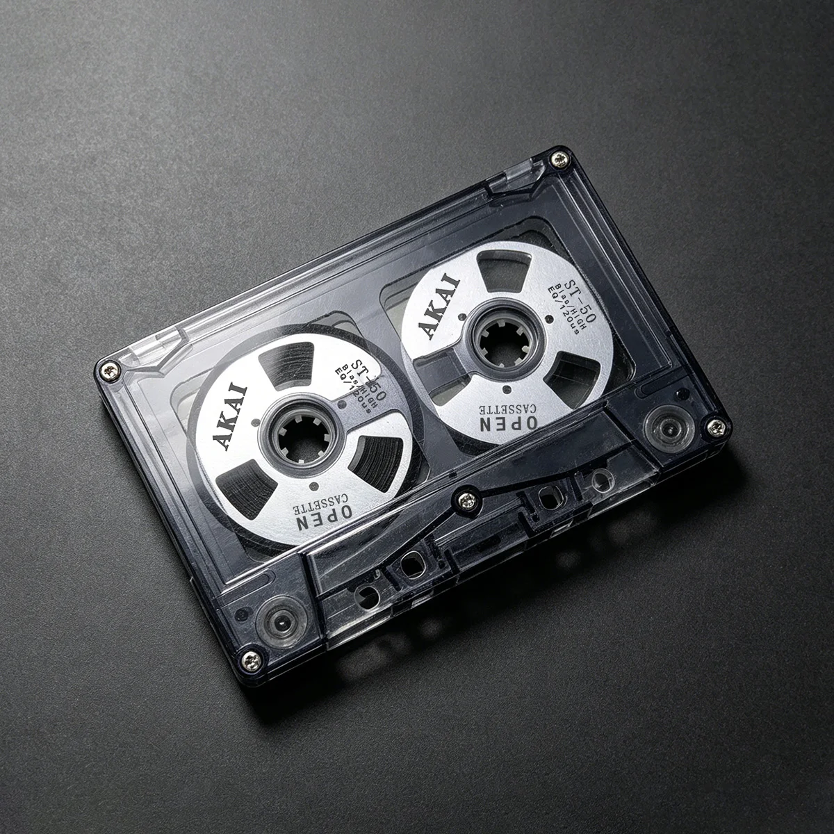 Open Cassette 50 Minute Blank Audio Cassette Reel to Reel Tape Double Side Metal Reel Hollow Case Self-Made High Quality Design