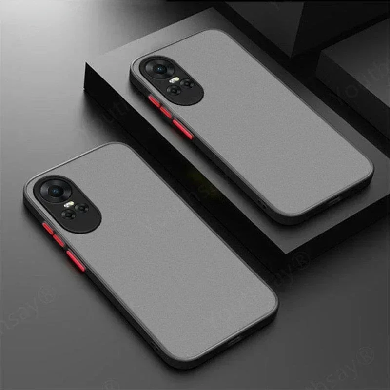 For OPPO Reno 10 Case Cover For OPPO Reno 10 Pro Funda Matte Translucent Shockproof Hard Protective Phone Bumper OPPO Reno 10