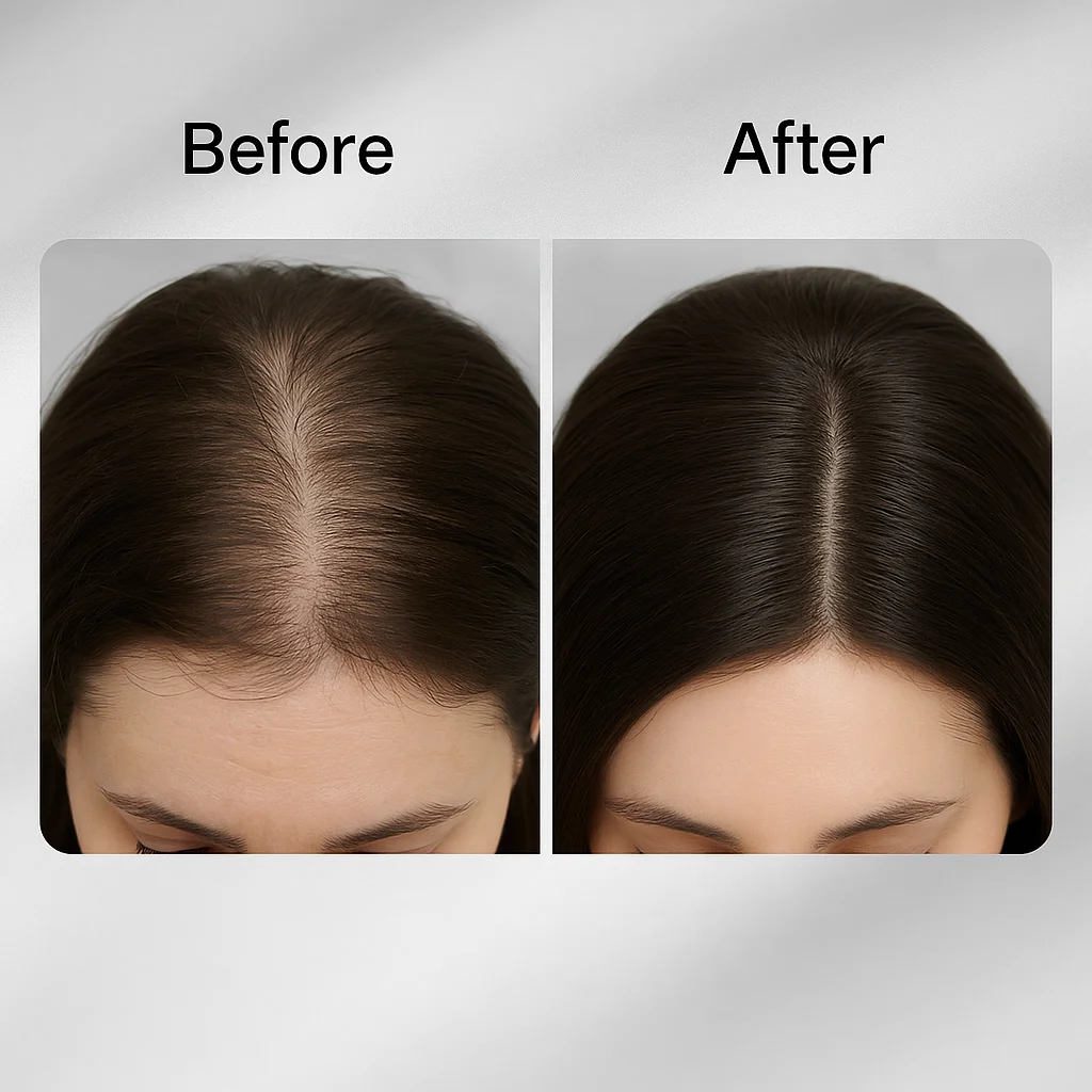 PDRN Needle Shot Hair Ampoule, High Purity PDRN Complex Scalp Serum for Hair Root Care, Volumizing & Nourishing Leave-In Essence
