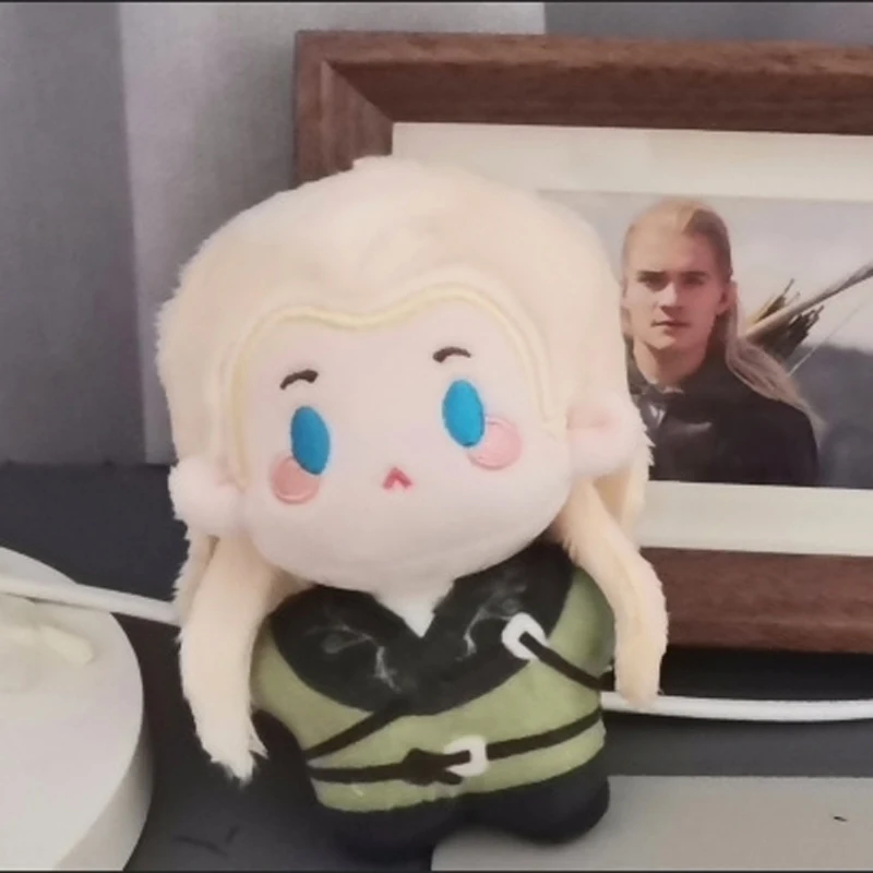 10cm Stuffed Lord Legolas Plushie Toys Rings Legolas Peripherals Plush Dolls Backpack Decorative Pendant Keychain Holiday Gifts