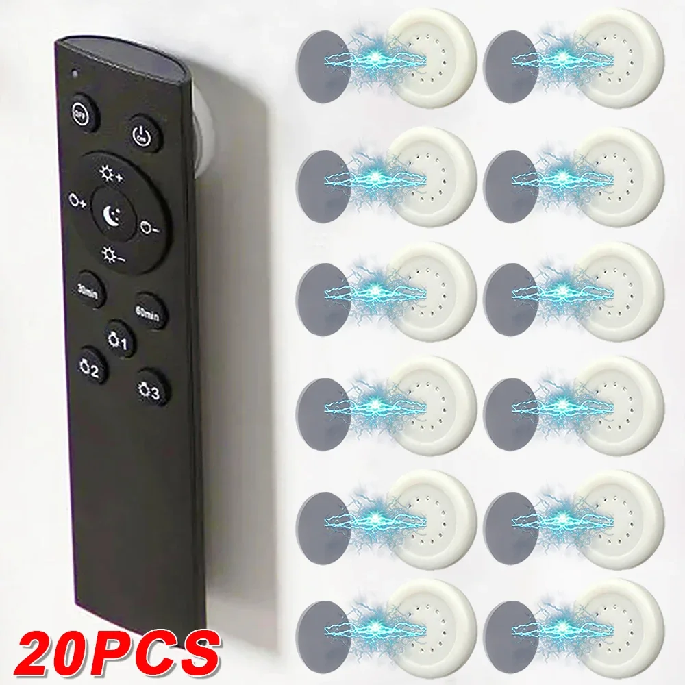 Multi-Purpose Wall Mount gancho magnético, Anti-Lost Magnet Holder, Frigorífico Adesivo, Armazenamento Controle Remoto, Gancho Organizador, 2pcs, 20