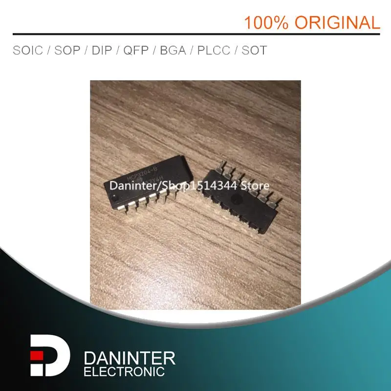 

MCP3204-B MCP3204-BI/P MCP3204 MCP3204-B1/P 3204-B 3204-BI/P DIP14 Новый оригинальный 5 шт./лот