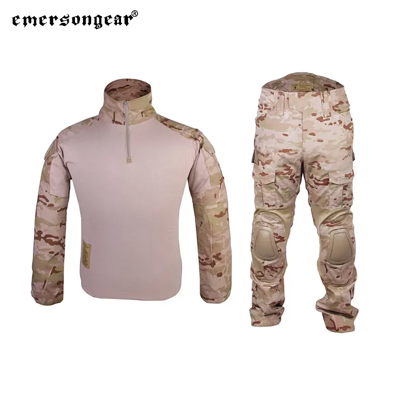 Emersongear Gen2 Kampfanzüge Trainingsshirts Hosen Taktische Uniform Set Kleidung Airsoft Jagd Wandern Camping EM6970 MCAD