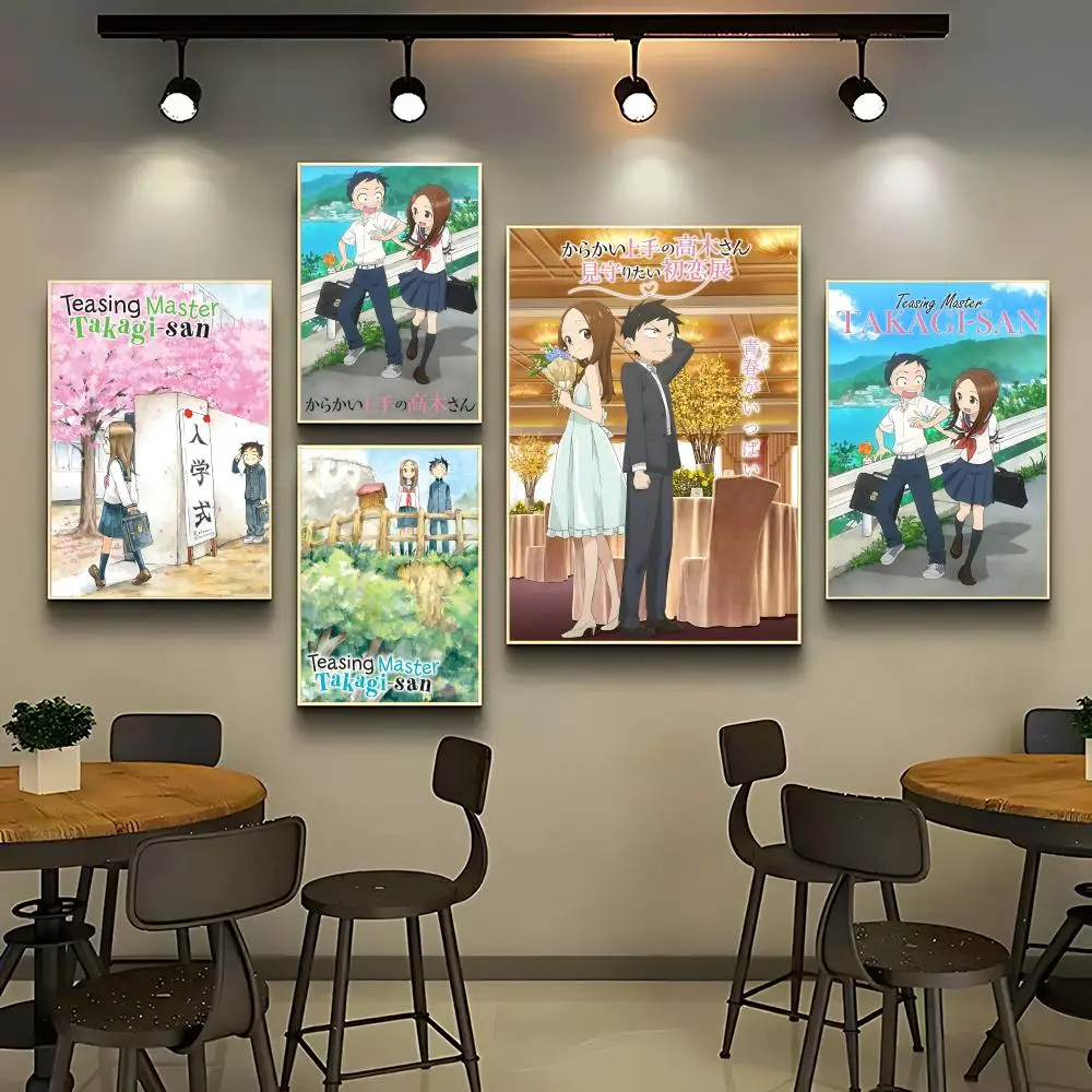 Cartoon TTeasing Master Takagi-san S3ed Poster Posters Anime Room Decor Decoration Movie Backpack Wall Interior Music Wall Art