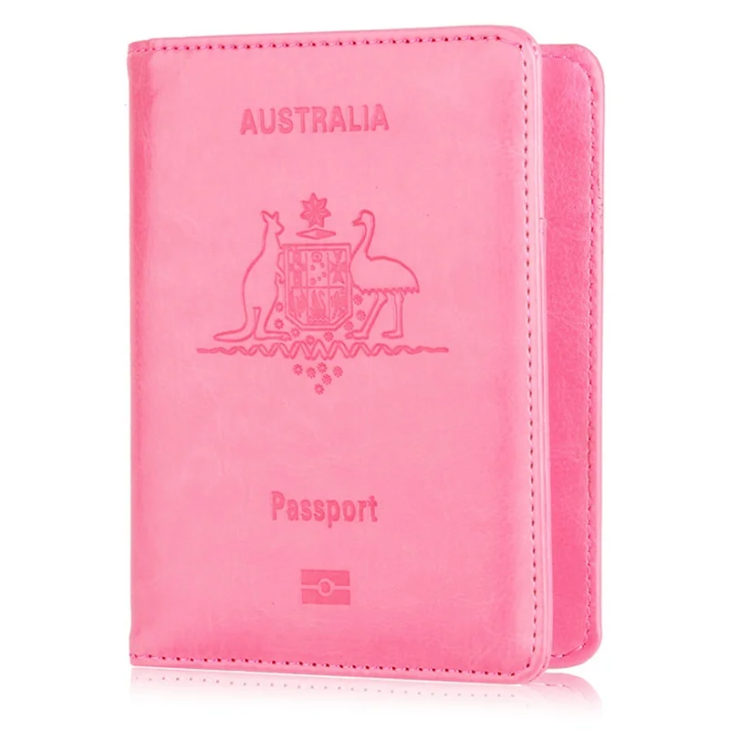 Australia Travel Passport Cover Wallet Unisex Business Multifunction Credit Card Purse Organizer Case