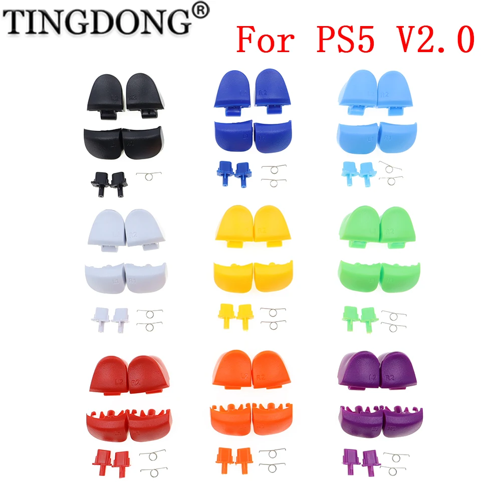 1Set For PS5 V2 2.0 BDM-020 Controller Game L1 R1 L2 R2 Trigger Shoulder Button With Spring Share Buttons