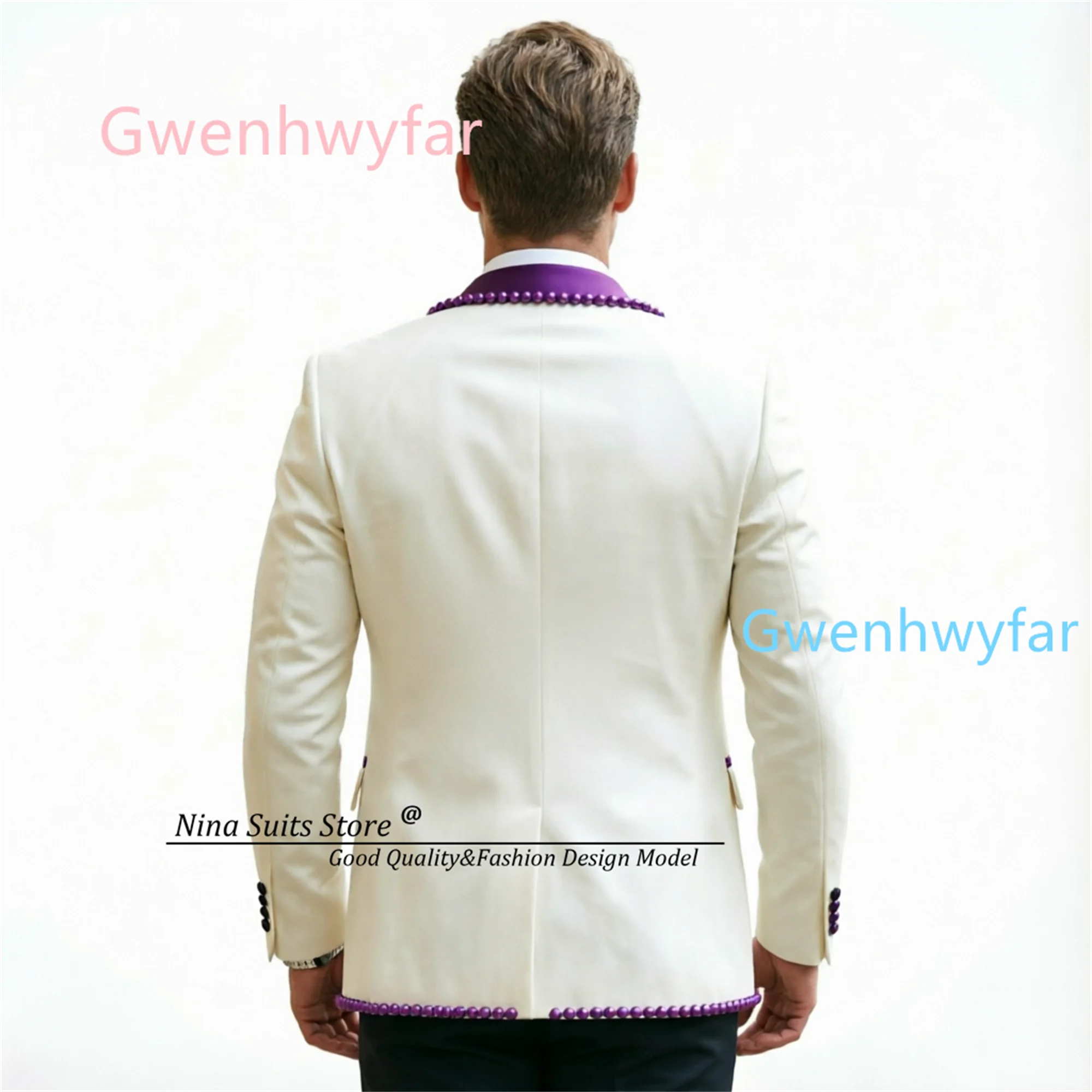 Gwenhwyfar Luxury Ivory Black  - Formal Vest Waistcoat review and price