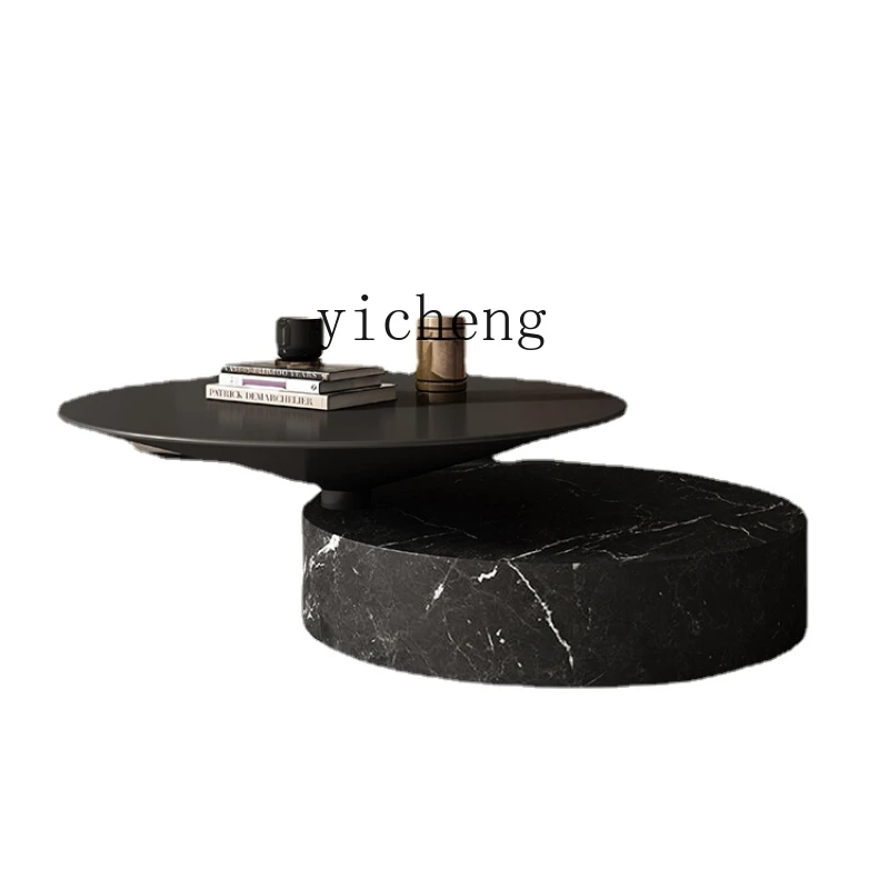 

Zk Marble Coffee Table round Small Apartment Living Room Home Simple Modern Minimalist Creative