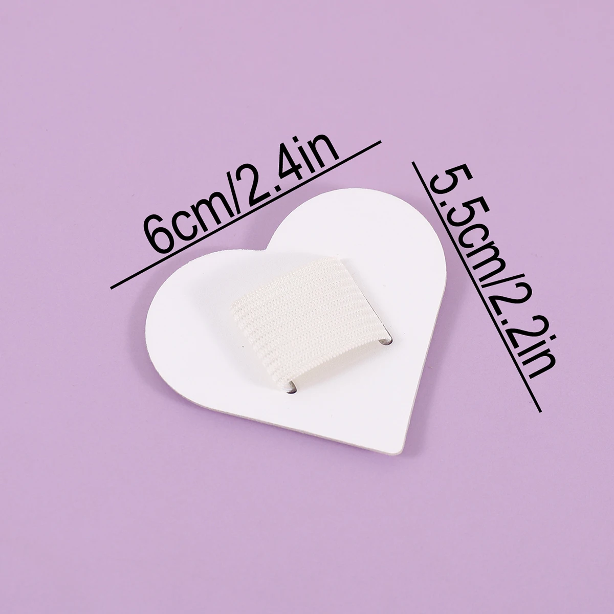 Self-Adhesive Heart Pen Clip Holder for Notebook, Elastic Loop Pen Holder for Journal Planner Tablet Case, Leather Pen Clip