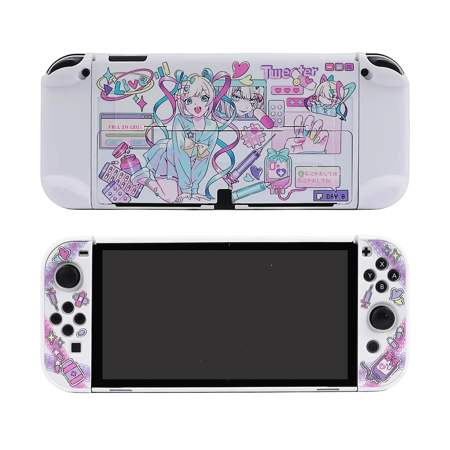 Original Game Needy Girl Overdose Game Protective Case Transparent