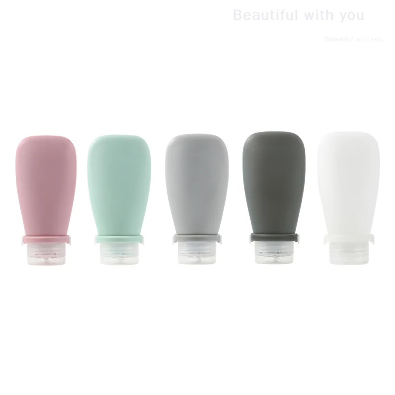 30/60/90ml Silicone Travel Bottles Leak Proof Squeezable Refillable Containers Cosmetic Tube for Lotion Soap Liquids Bottling