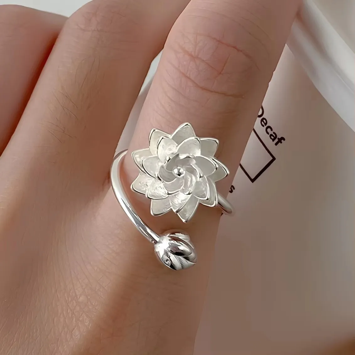 Women's 925 Sterling Silver Bow Tie Open Finger Ring, Cute Design