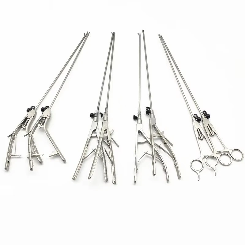 Laparoscopic Simulation Training Equipment Various Laparoscopic Needle Holders Forceps Laparoscopy Practice