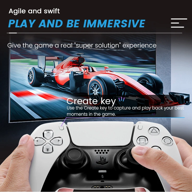 وحدة تحكم Sony Ps5 الأصلية DualSense وحدة تحكم لاسلكية لوحدة تحكم ألعاب Sony Ps5 هدايا عيد الميلاد #5