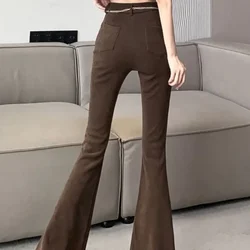Pants for Women Fluid Woman Trousers High Waist Autumn Winter Trends 2025 Chic and Elegant New In Xxl Vintage G Harajuku Slacks