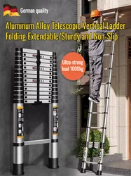 Portable folding ladder Household thickened lifting loft ladder Professional Aluminum Alloy Multifunctional Telescopic Ladder