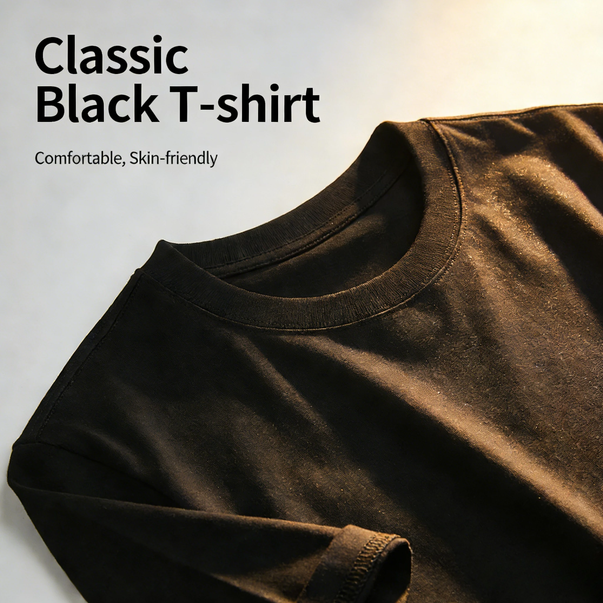 Summer Men T Shirt Cotton Tops Women Solid Color Blank Tshirts O-neck Round Collar Short-Sleeve Couple Black Top Tees Clothing