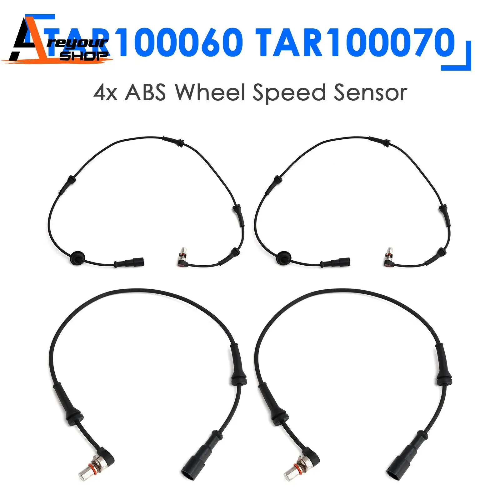 

Areyourshop 1x/4x ABS Wheel Speed Sensor for Land Rover Discovery 4.0 TAR1000 TAR100070