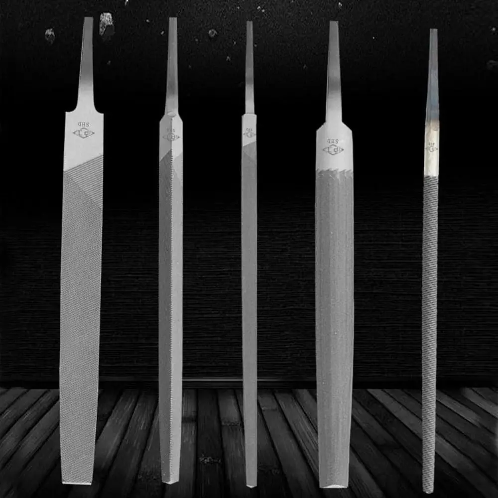 Wear-resistant Steel Flat Saw File Flat Middle Tooth Steel Files Carving Straightening Sharpener Plastic