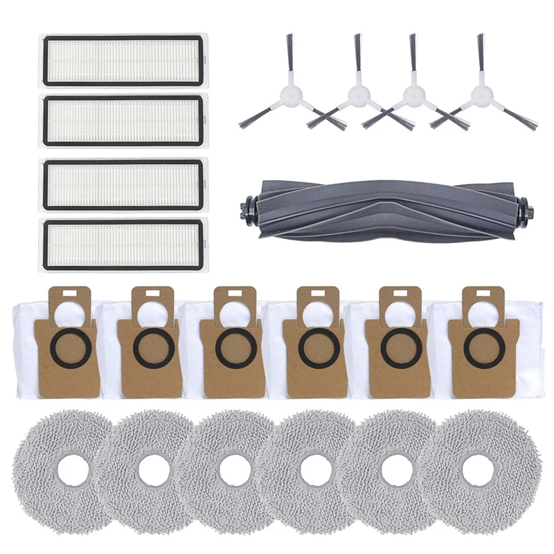 Voor Dreame L 10S Ultra Robot Vacuüm Hoofdborstel Hepa Filter Dweil Stofzakken Vervangende Onderdelen