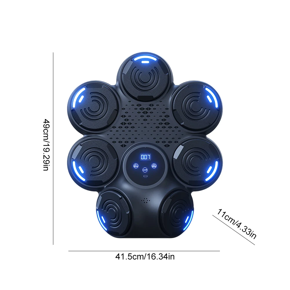 Music Boxing Machine Bluetooth Adult/Children Musical Boxing Machine Wall Target Smart Boxing Training Machine Boxing Equipment