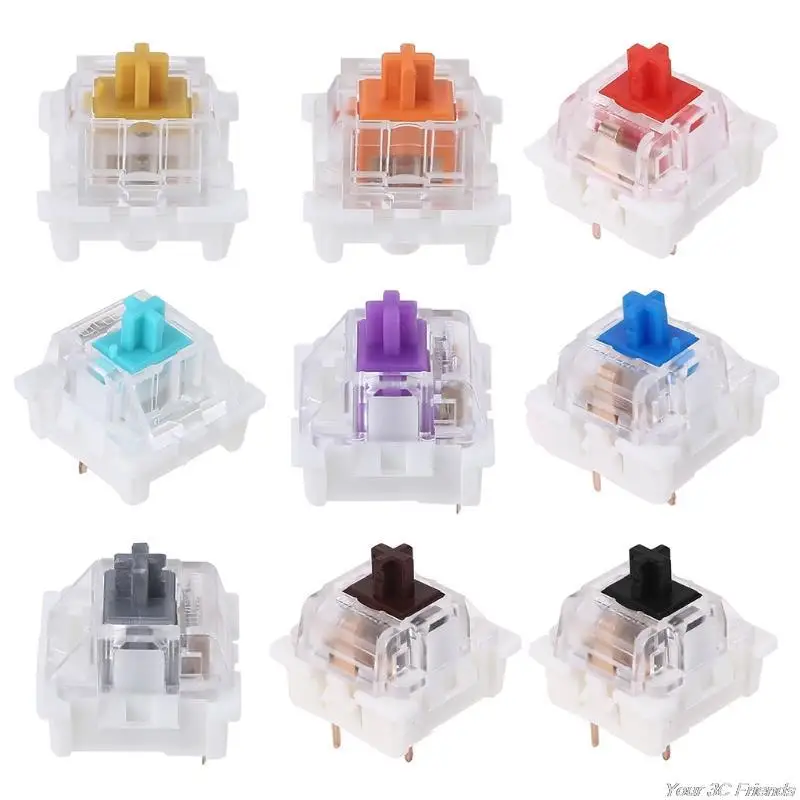 Outemu witch 3 Pin Keyswitch -Cherry MX Equivalent DIY Replaceable Switches for Mechanical Gaming Keyboard D27 21 Dropshipping