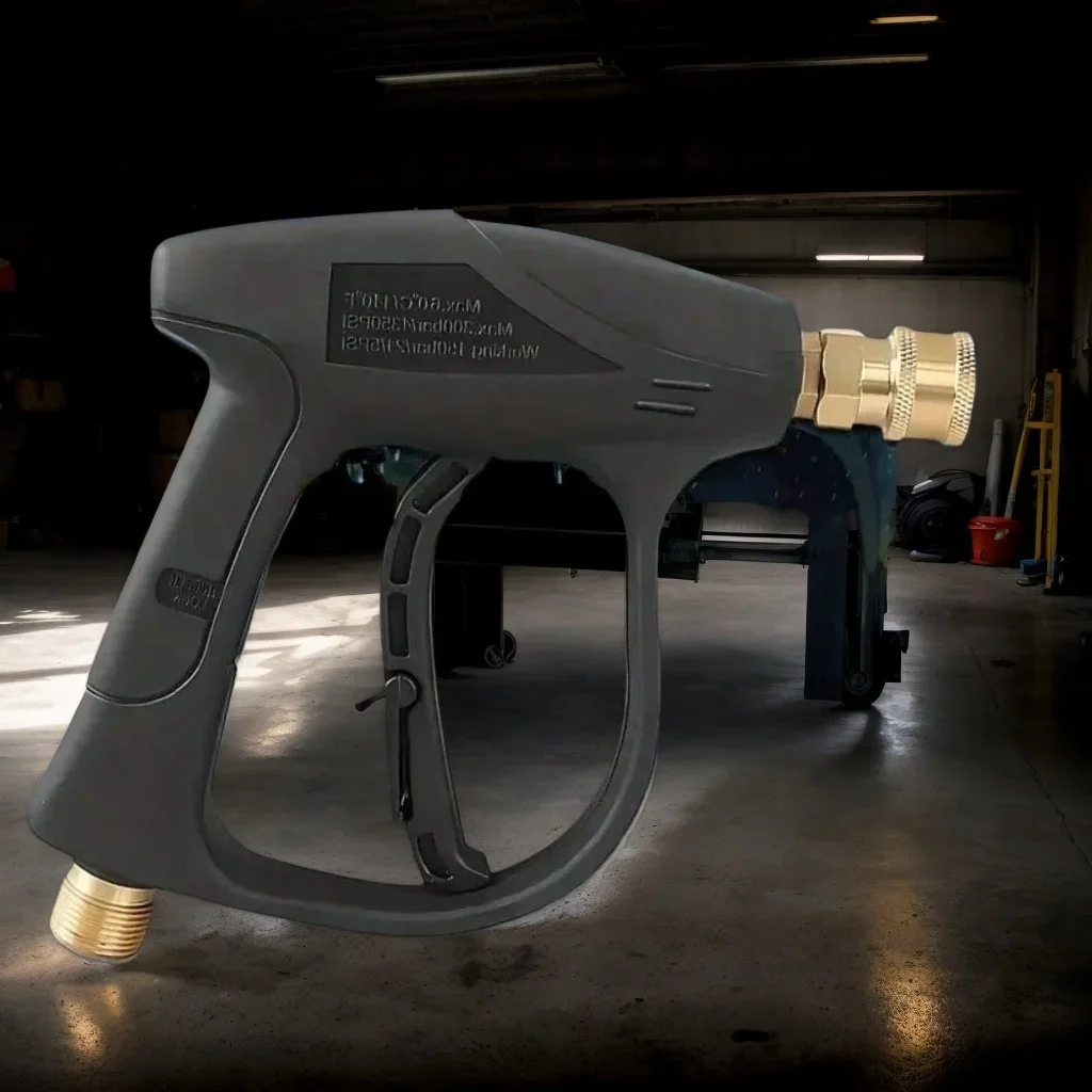 

Водяной пистолет высокого давления в форме веера — алюминиевый сердечник, быстрое соединение, 5-цветное сопло, для эффективной мойки автомобилей+